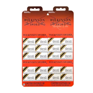 Lâmina Aço Wilkinson Barbear 1 Cartela inteira Com 60 Unidades
