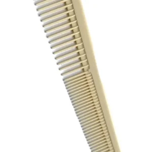 Pente Carbono Bege Antiestatico Cônico Para Corte de Cabelo Modelo CB125