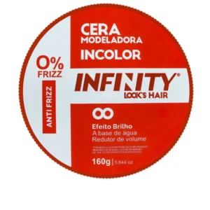 Pomadas Incolor Modeladora Infinity Look's Hair Antifrizz